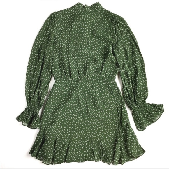 ISLA "Eurydice" Forest Florals LS Ruffle Dress - Picture 4 of 8